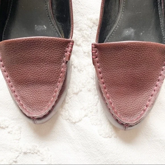 H by Halston Kellie Hidden Wedge Leather Slip-On Loafers - Picture 5 of 8